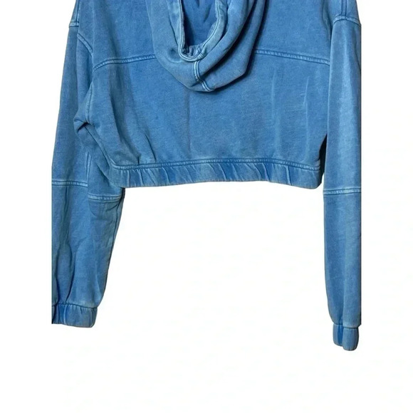 1687. URBAN OUTFITTERS CROPPED FULL ZIP JACKET WITH HOOD AND DRAWSTRING SIZE XSM - Picture 9 of 9